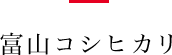 富山コシヒカリ